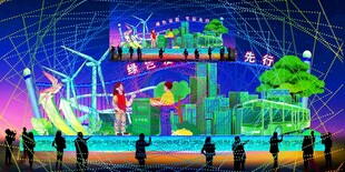 传统花灯彩灯效果图