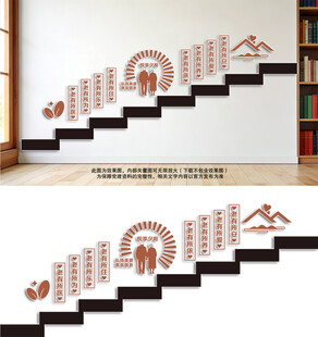 尊老敬老宣传楼道墙