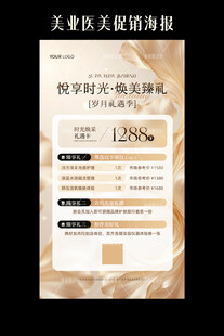 美业美容院医美卡营销海报