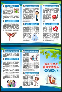 高血压日三折页
