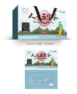 人参五宝茶礼盒