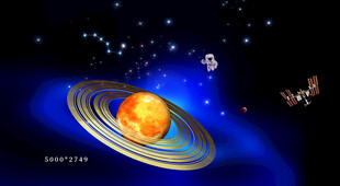 梦幻土星及周边宇宙景象