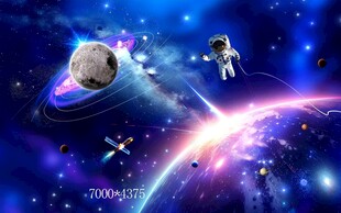 梦幻宇宙太空场景画面