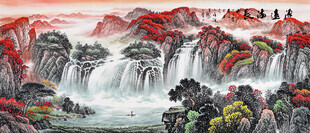 巨幅山水画