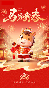 马年贺春图