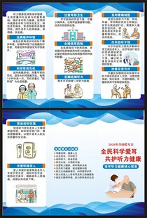 全国爱耳日三折页