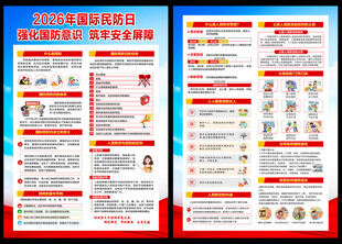 2026国际民防日宣传单
