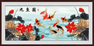 九鱼图 