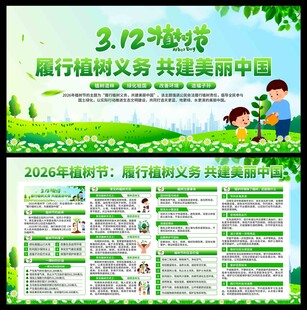 2026年植树节展板
