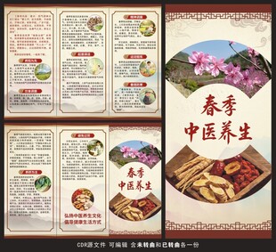 春季中医养生三折页