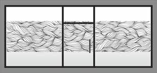 简约几何纹理移门图案