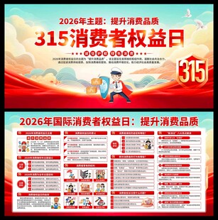 2026年消费者权益日展板
