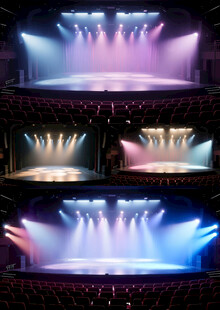 绚丽彩舞台灯光效果AIGC生成