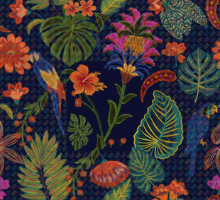 热带风情高清植物循环图案