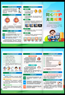 2026世界青光眼周三折页