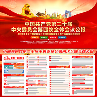 二十届四中全会展板