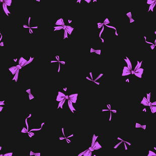 紫色蝴蝶结黑色背景图案
