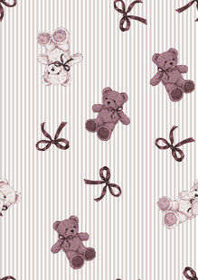 小熊蝴蝶结图案背景