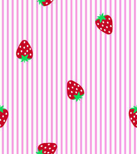 粉色条纹草莓图案背景
