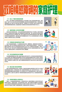 双相情感障碍的家庭护理海报