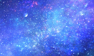 蓝色星空星星背景图