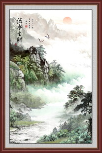 国画巨幅山水画