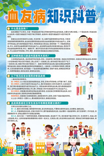血友病知识科普海报