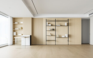 现代3D直播背景墙