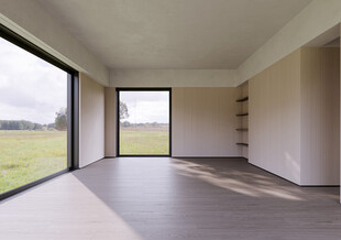 现代极简客厅空场景背景图