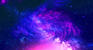 蓝紫色星空背景