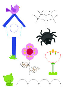 多彩儿童手工装饰素材