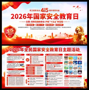 2026年国家安全教育日展板