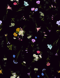 黑色背景多彩碎花图案