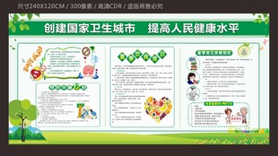 创建国家卫生城市宣传栏