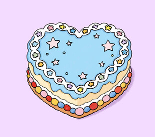 爱心蛋糕