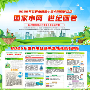 世界水日中国水周宣传栏