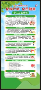 世界卫生日展架