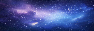 蓝紫宇宙星空灯箱背景
