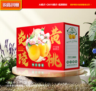 黄桃包装 桃子礼盒