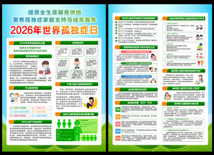 2026年世界孤独症日宣传单