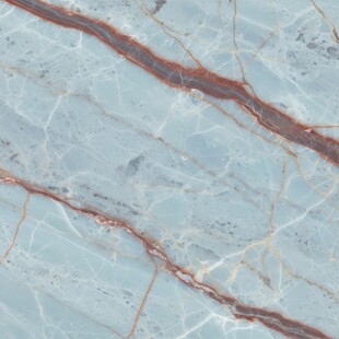 浅蓝色带红纹大理石纹理