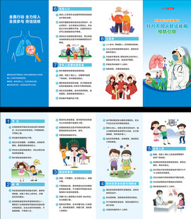 核病防治三折页