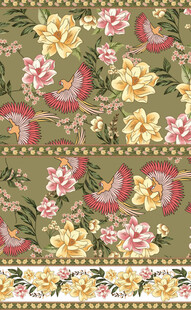 复古花卉图案织物