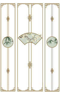 中式古典门饰图案设计