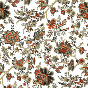 花卉图案的精美布料纹理