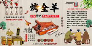 烤全羊背景墙