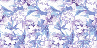 蓝紫色花卉图案纹理