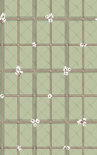 浅绿色格纹花卉图案背景