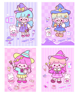 女孩 矢量图