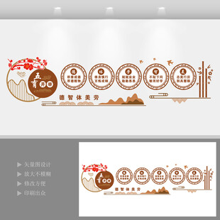 五育并举文化墙